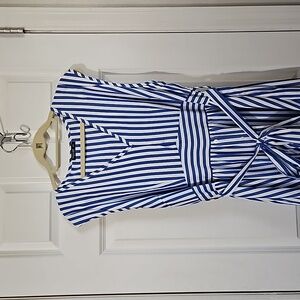 Blue & white striped dress. Size 3xl.Shein